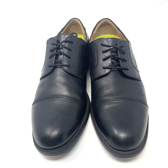 Florsheim Mens Midtown 12138-001 Black Cap Toe Oxford Dress Shoes 10 D - Picture 3 of 12